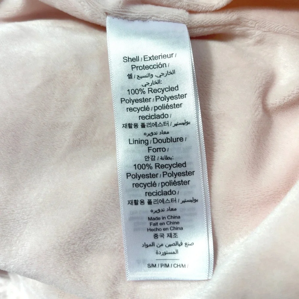 Pottery Barn Teen Soft Plush Fuzzy‎ Robe Cozy Pink S/M Fully Lined Warm